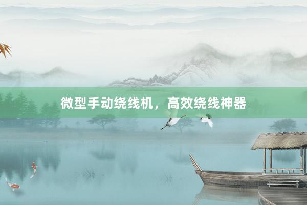 微型手动绕线机，高效绕线神器